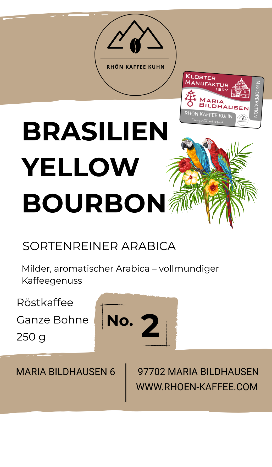 2 BRASILIEN YELLOW BOURBON